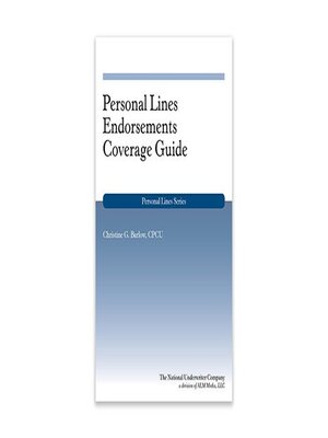 cover image of Personal Lines Endorsements Coverage Guide
